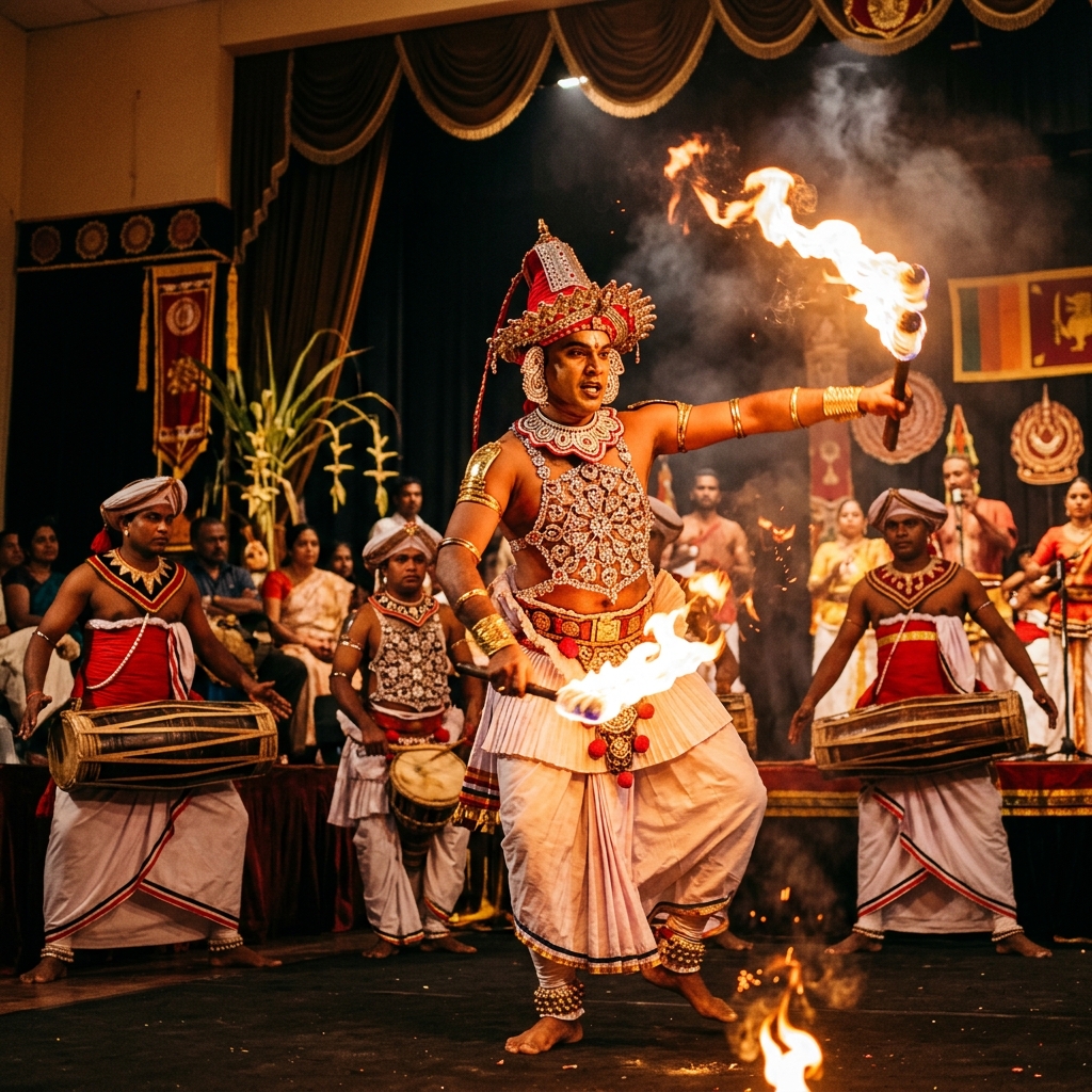 Traditional Kandyan Cultural Dance Show — Dambulla